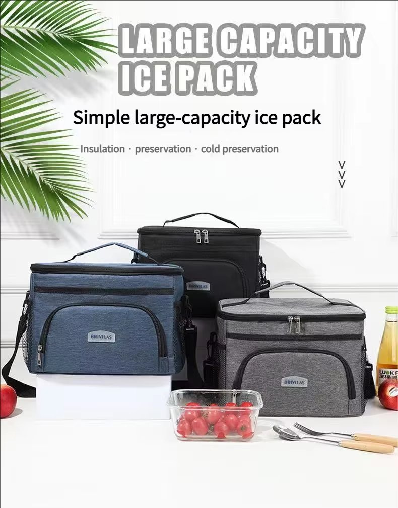 Soft Lunch Box Bento Bag Outdoor Ice Picnic Handbag Waterproof Foil Thermal Insulated Tote Cooler Bag - product detail