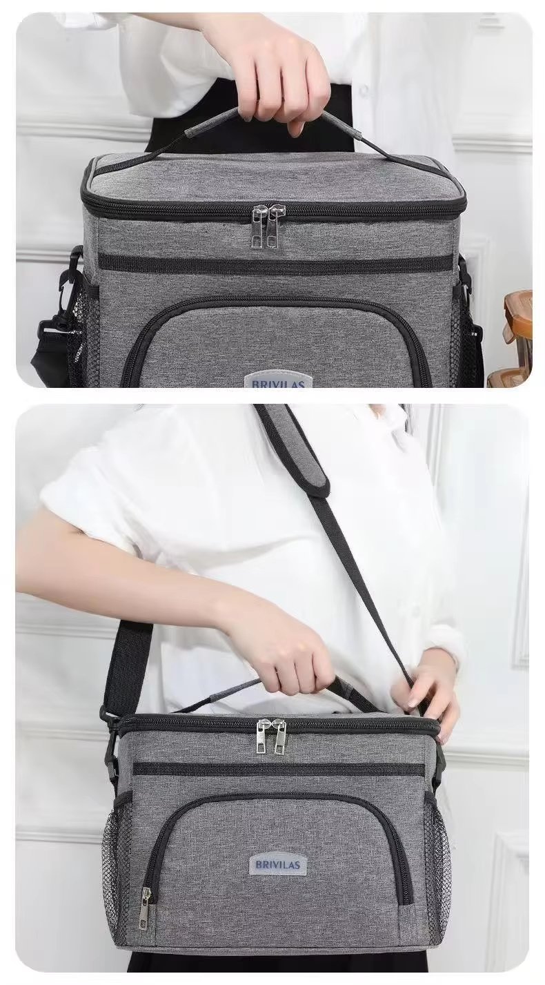 Soft Lunch Box Bento Bag Outdoor Ice Picnic Handbag Waterproof Foil Thermal Insulated Tote Cooler Bag - product detail