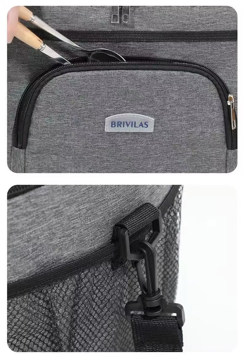 Soft Lunch Box Bento Bag Outdoor Ice Picnic Handbag Waterproof Foil Thermal Insulated Tote Cooler Bag - product detail