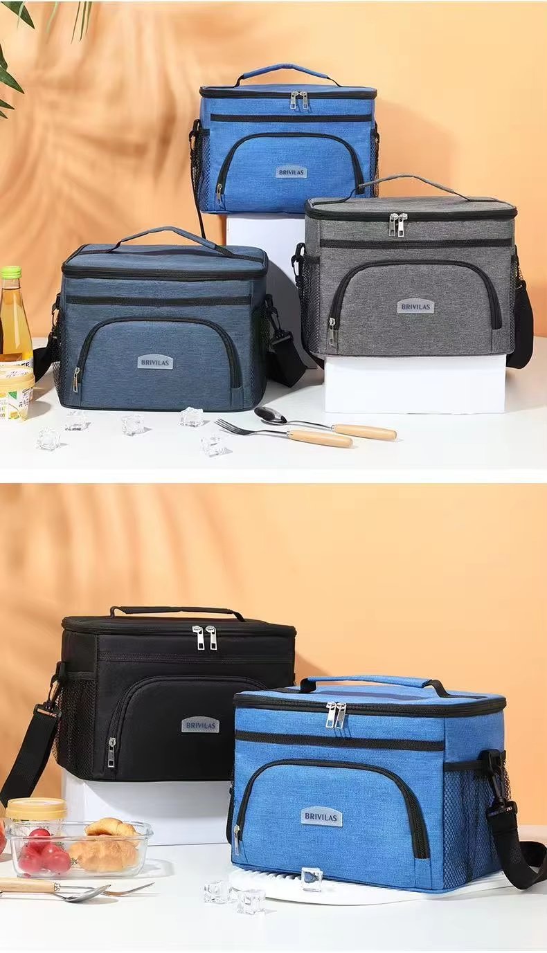 Soft Lunch Box Bento Bag Outdoor Ice Picnic Handbag Waterproof Foil Thermal Insulated Tote Cooler Bag - product detail