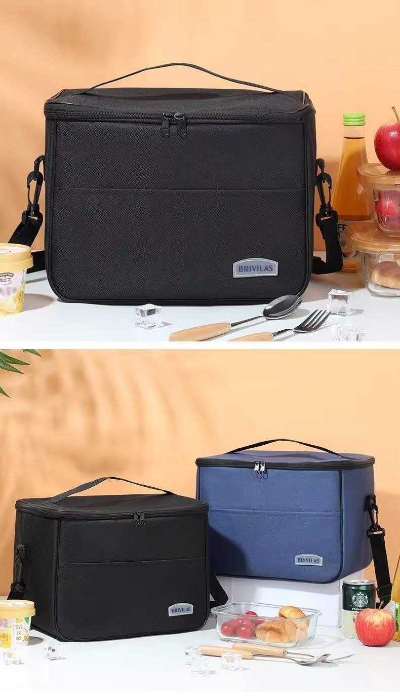 Durable Oxford Insulated Cooler Lunch Bag Custom Cartoon Design for Picnic Use with Box and Bottle - product detail