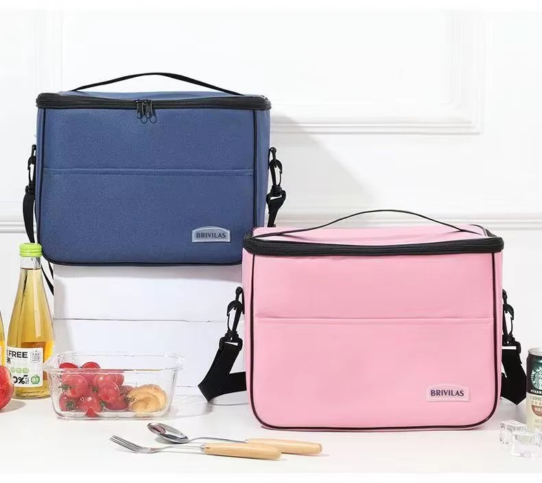 Durable Oxford Insulated Cooler Lunch Bag Custom Cartoon Design for Picnic Use with Box and Bottle - product detail
