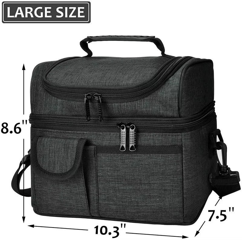 large size cooler bag dimensions 10.3 x 7.5 x 8.6 inches