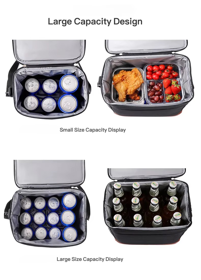 small and large size capacity with cans and food