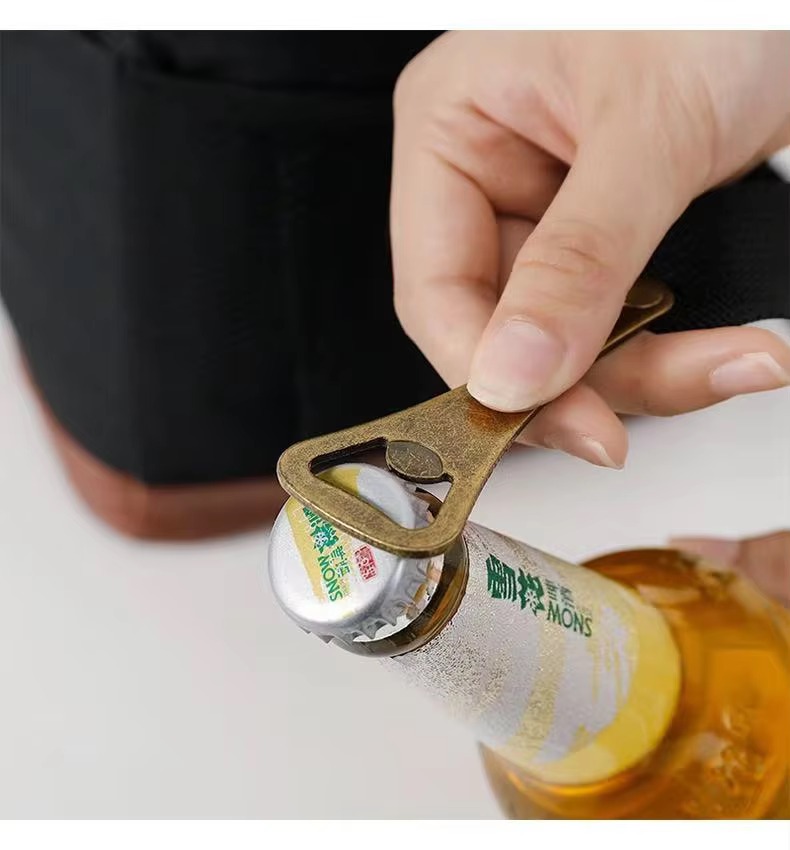 hand opening bottle with built-in opener