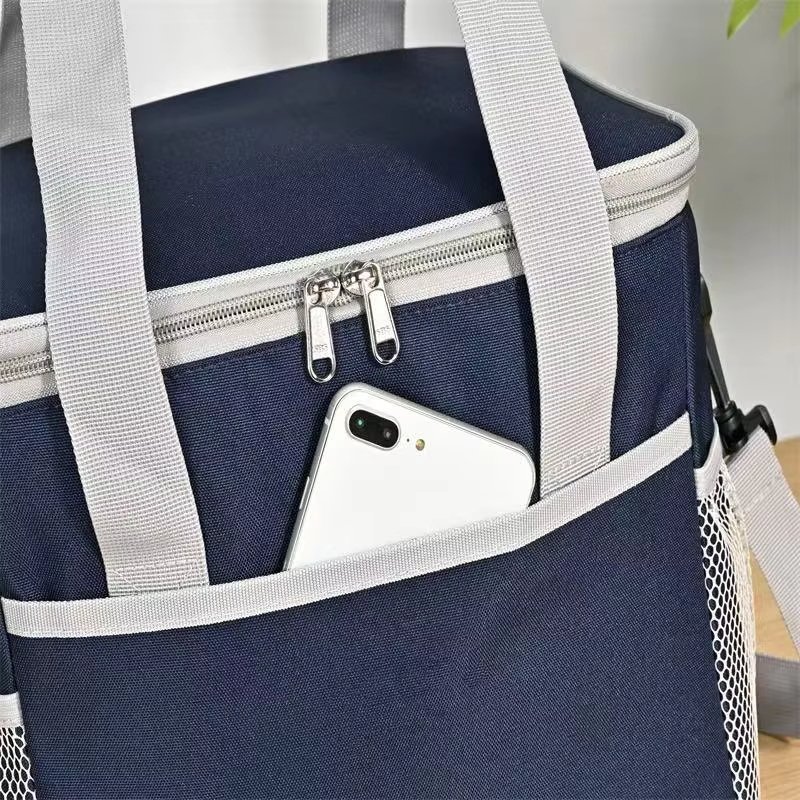 Large Capacity Insulated Cooler Backpack Durable Leak-Proof Cooling Bag Food Thermal Lunch for Picnics Camping Hiking - product detail