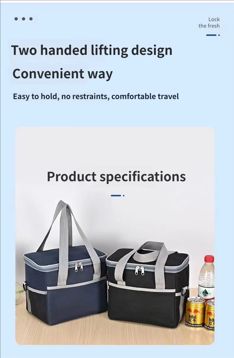 Large Capacity Insulated Cooler Backpack Durable Leak-Proof Cooling Bag Food Thermal Lunch for Picnics Camping Hiking - product detail