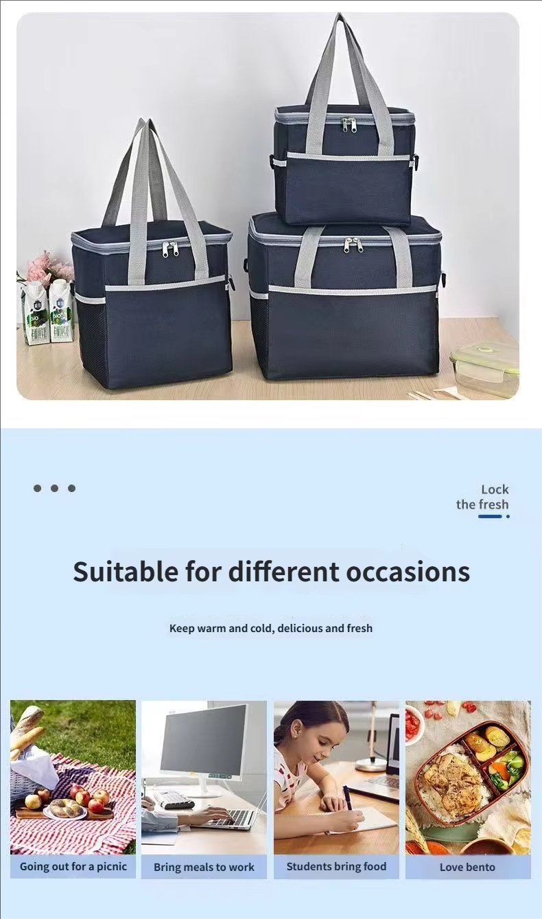 Large Capacity Insulated Cooler Backpack Durable Leak-Proof Cooling Bag Food Thermal Lunch for Picnics Camping Hiking - product detail