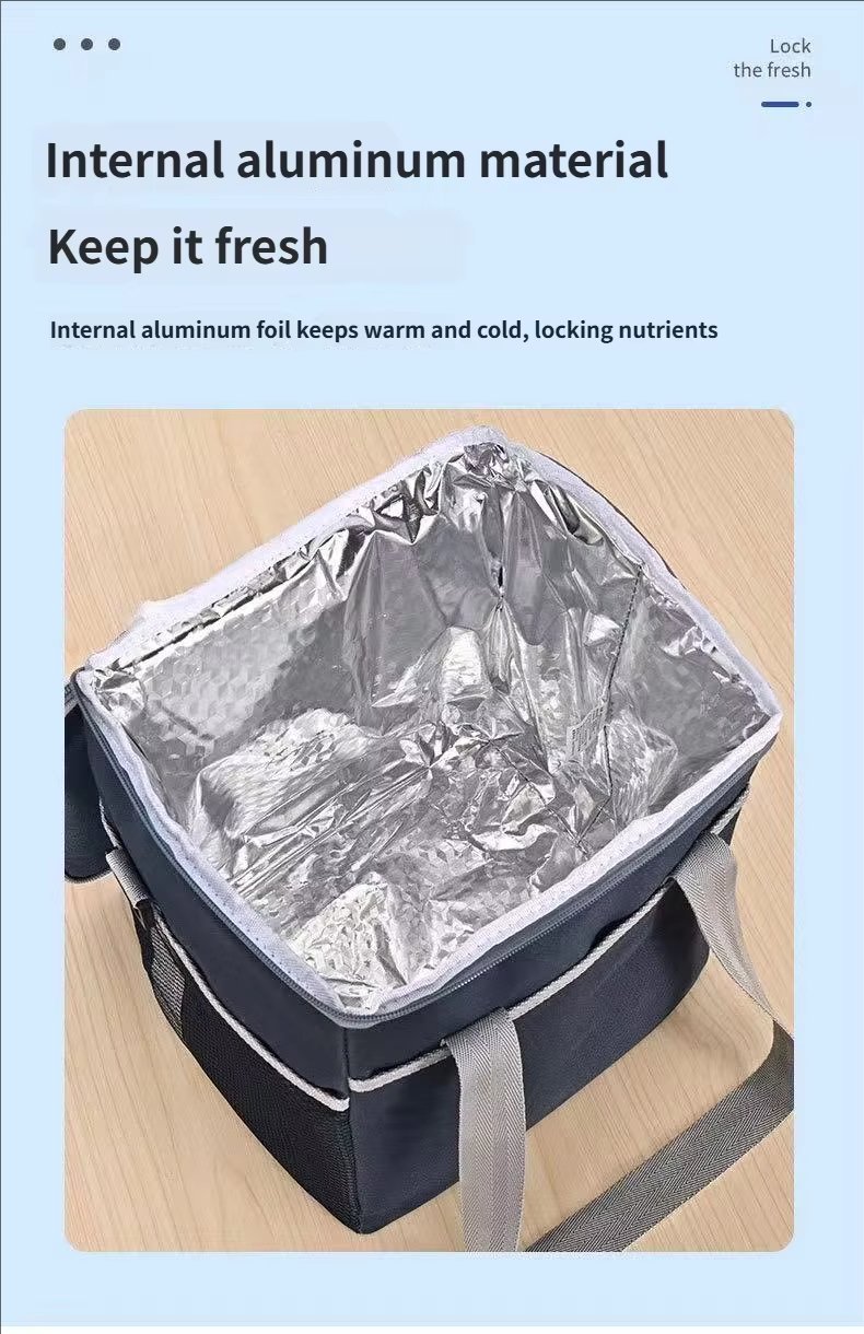Large Capacity Insulated Cooler Backpack Durable Leak-Proof Cooling Bag Food Thermal Lunch for Picnics Camping Hiking - product detail
