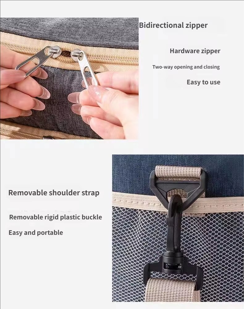 Large Capacity Lunch Cooler Bag Men Double-layer Leakproof PEVA Insulated Soft Box for Picnic - product detail
