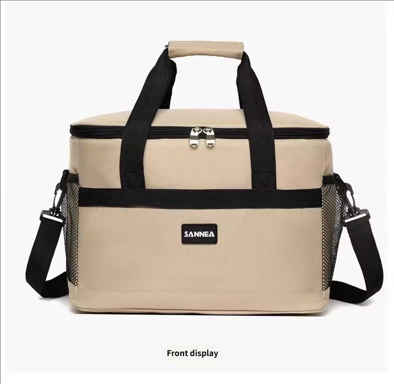 Large Capacity Double Layers Cartoon Printing Crossbody Insulated Lunch Bag for Children Oxford Waterproof Picnic Cooler Bag - product detail