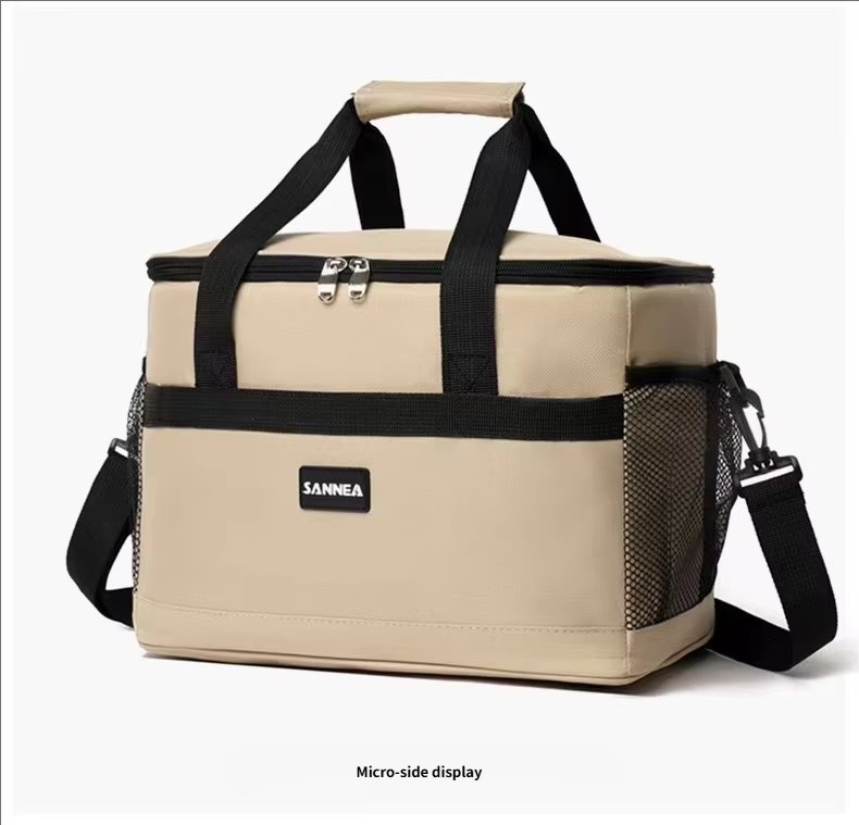 Large Capacity Double Layers Cartoon Printing Crossbody Insulated Lunch Bag for Children Oxford Waterproof Picnic Cooler Bag - product detail