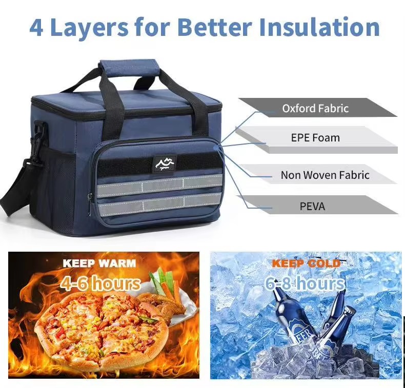 4-layer insulation keeps warm 4-6 hours and cold 6-8 hours