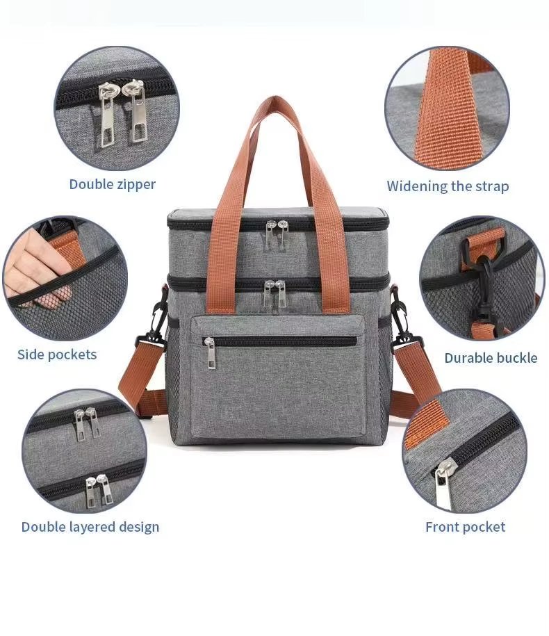 Insulated Backpack Cooler Waterproof Portable Oxford Thermal Pack with Unisex Outdoor Picnic Bag - product detail