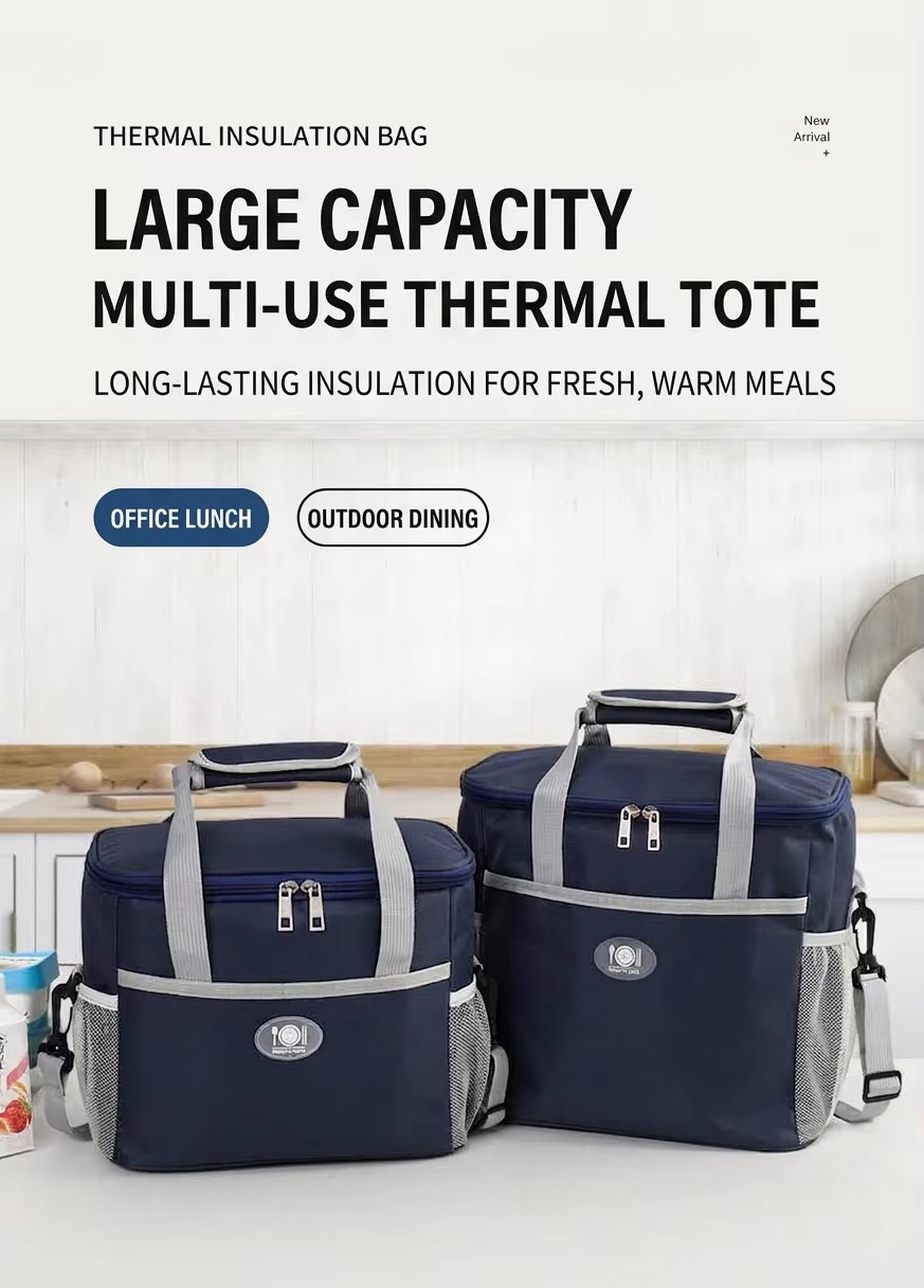 navy large and small multi-use thermal totes