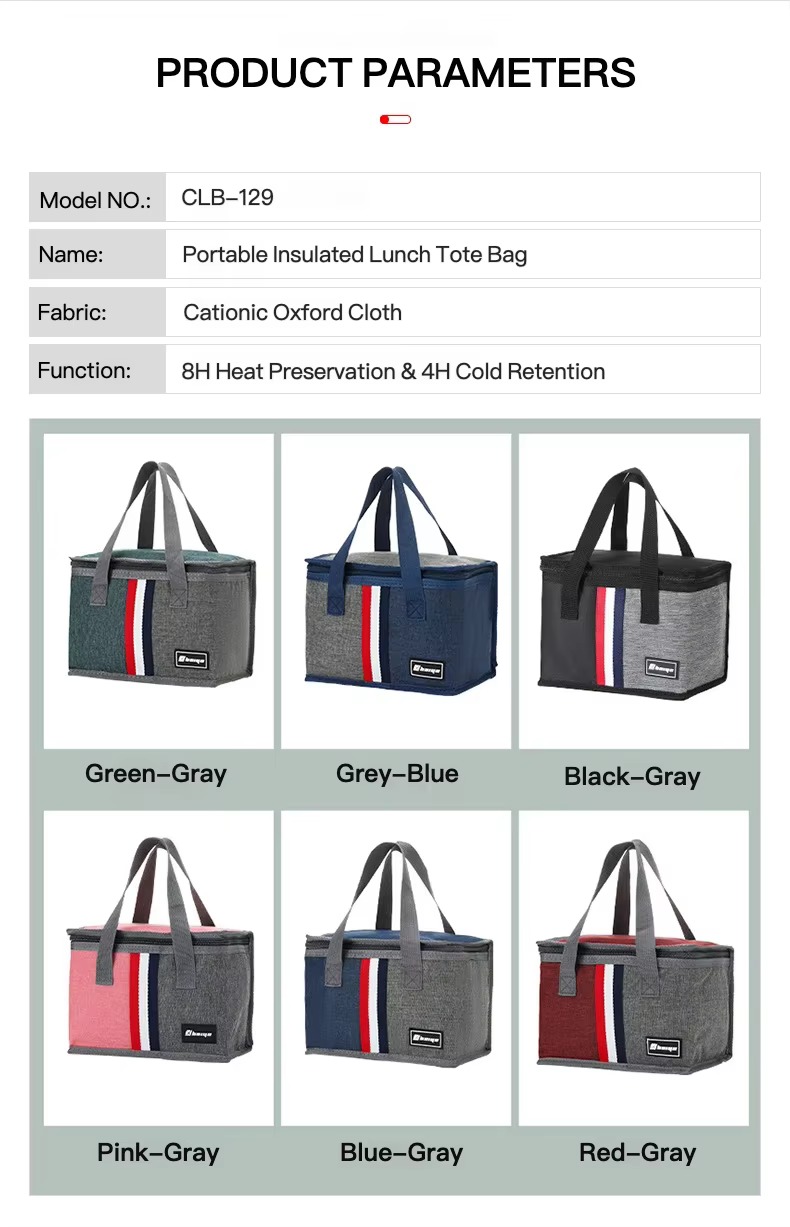 product parameters and six color options
