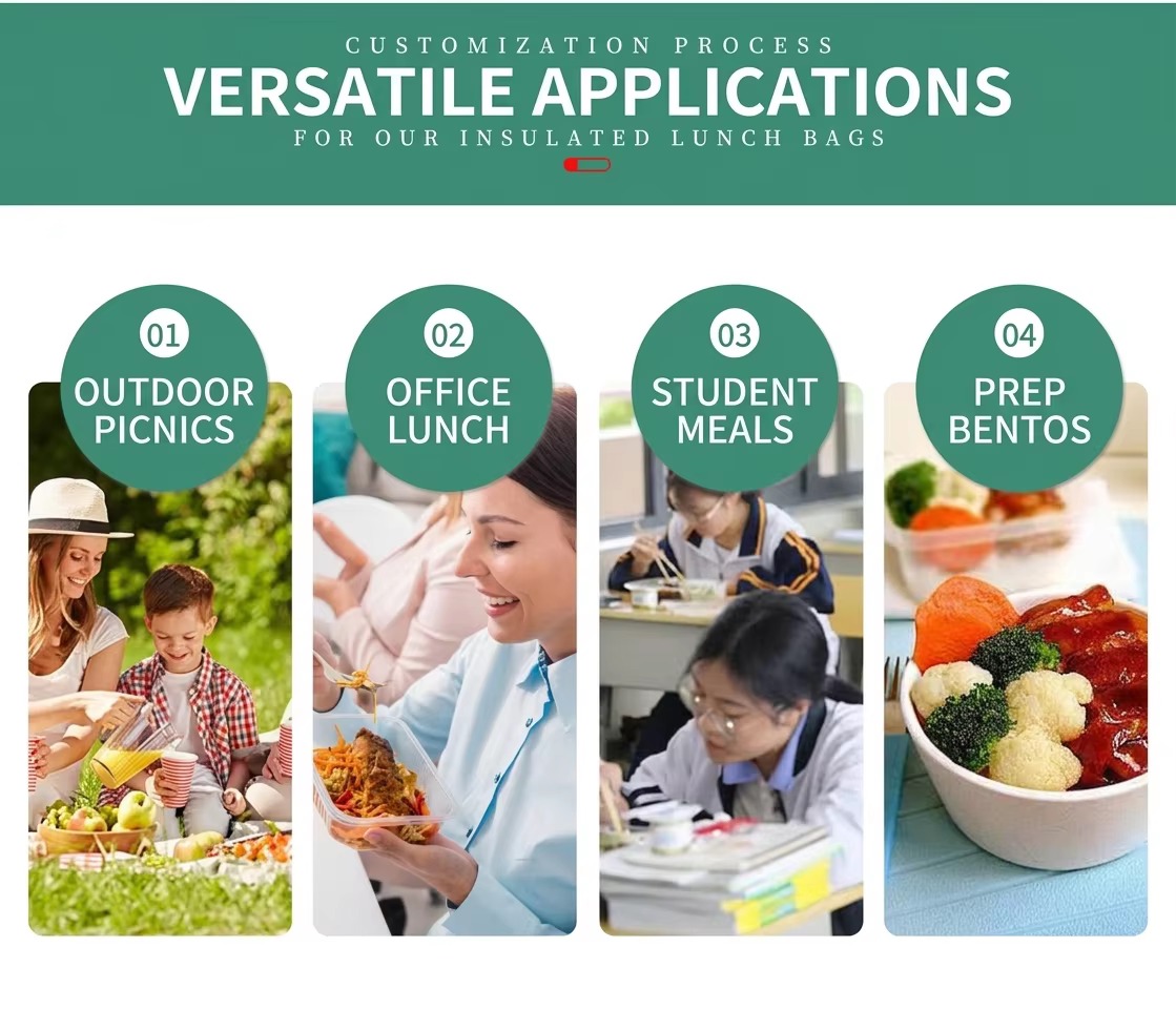 outdoor picnic, office lunch, student meals and meal prep uses