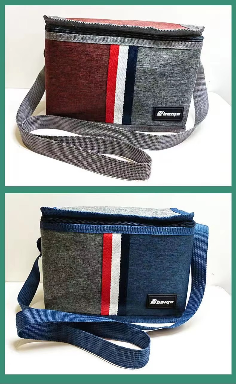 red and blue totes with shoulder straps