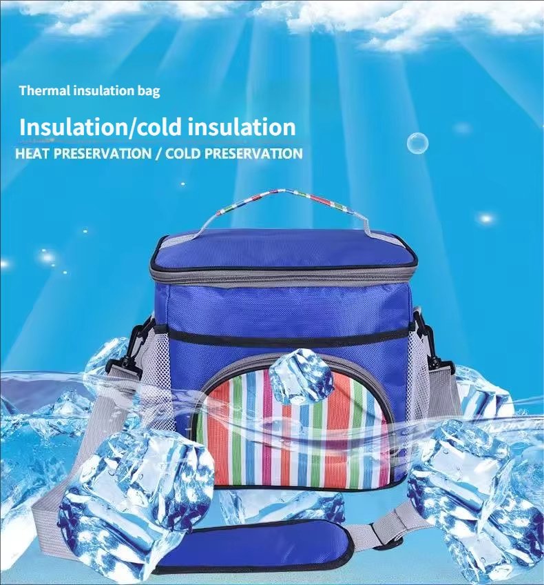 Double Layer Insulated Cooler Backpack with Mesh Pocket Large Capacity Thermal Soft Lunch Bag for Outdoor Picnic - product detail