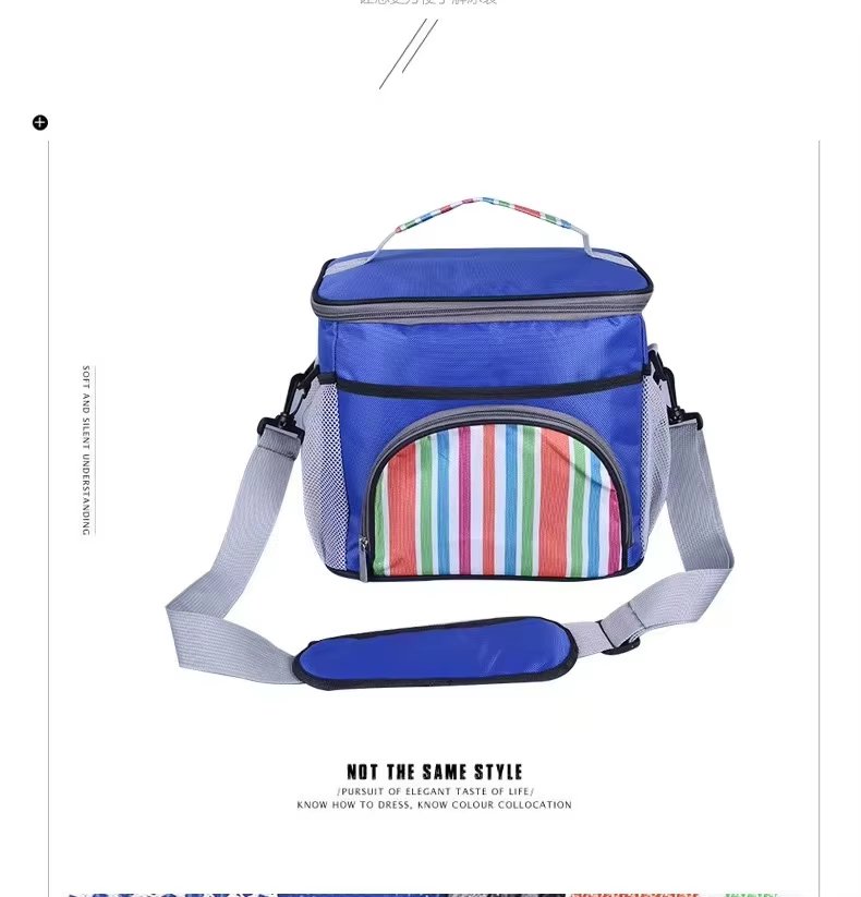 Double Layer Insulated Cooler Backpack with Mesh Pocket Large Capacity Thermal Soft Lunch Bag for Outdoor Picnic - product detail
