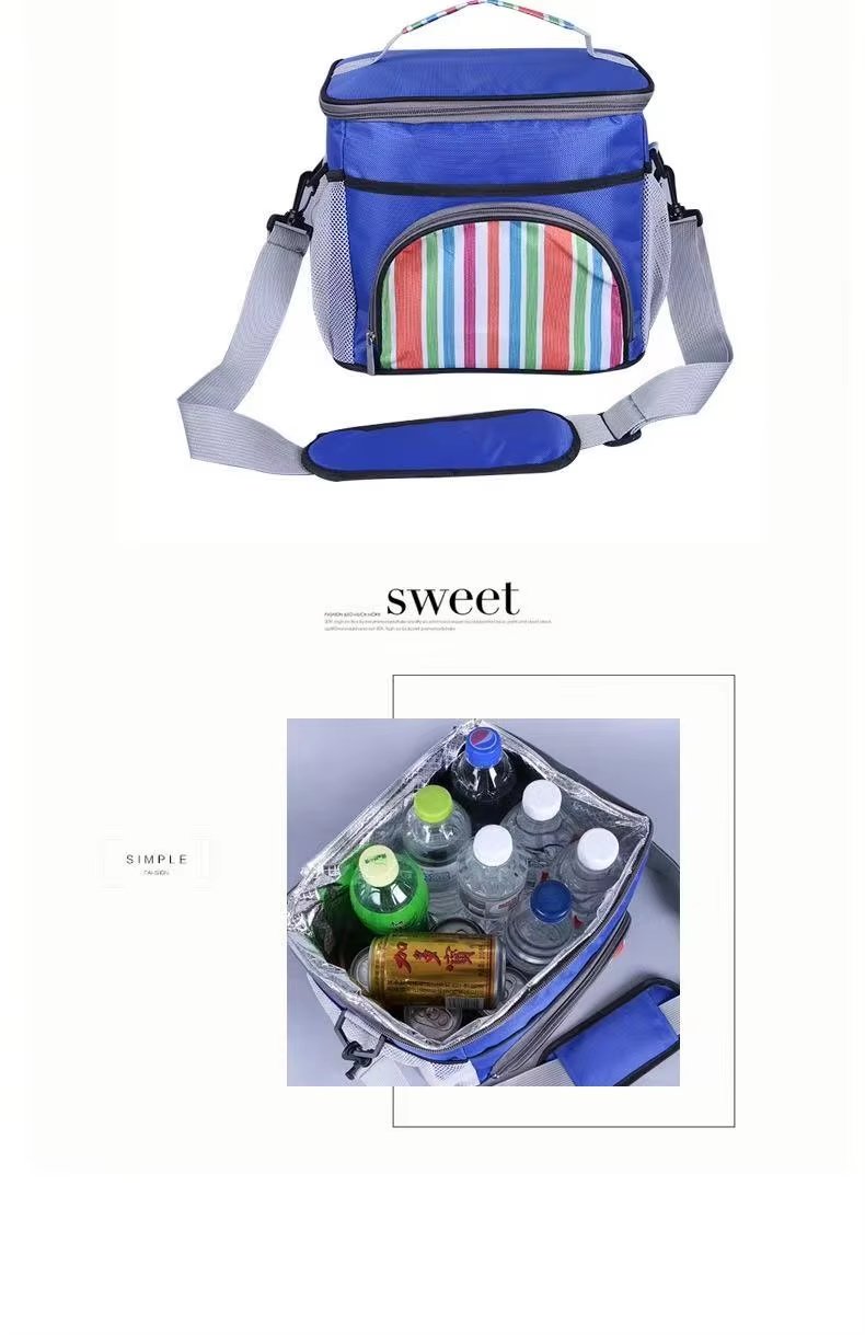 Double Layer Insulated Cooler Backpack with Mesh Pocket Large Capacity Thermal Soft Lunch Bag for Outdoor Picnic - product detail