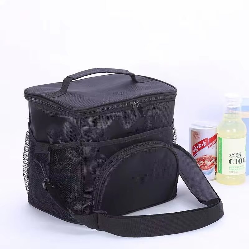 Double Layer Insulated Cooler Backpack with Mesh Pocket Large Capacity Thermal Soft Lunch Bag for Outdoor Picnic - product detail