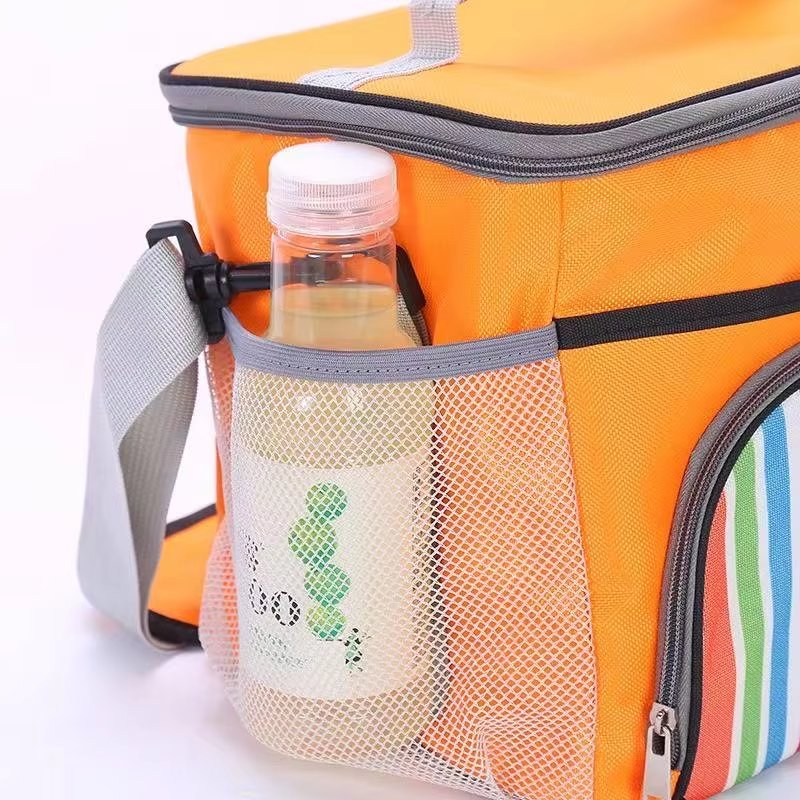 Double Layer Insulated Cooler Backpack with Mesh Pocket Large Capacity Thermal Soft Lunch Bag for Outdoor Picnic - product detail