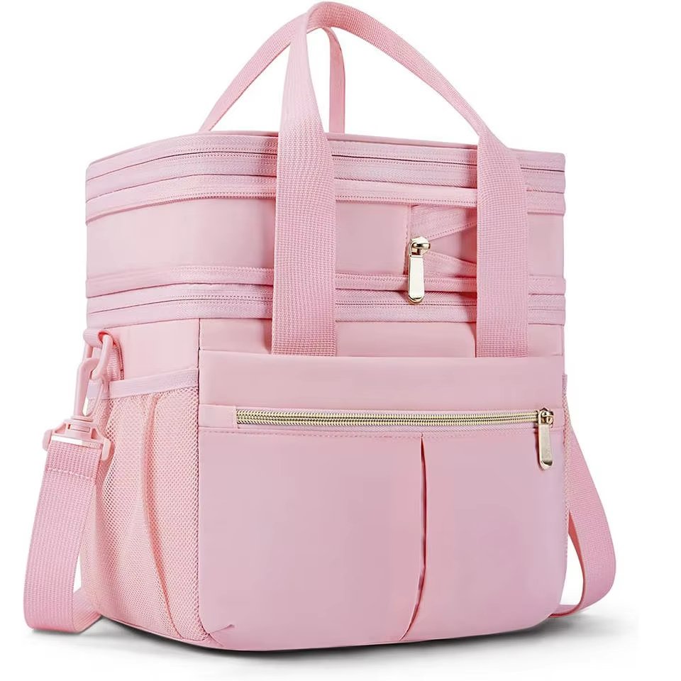 Custom Large Capacity Lunch Bags with Shoulder Strap Waterproof Insulated Ice Box Soft Cooler Cooling Picnic Bag - product detail