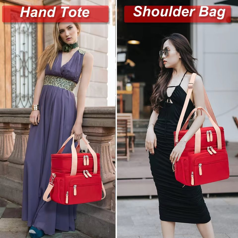 Portable Reusable Leakproof Insulated Lunch Tote Cooler Bag Oxford Waterproof Thermal Food Picnic Kid Box - product detail