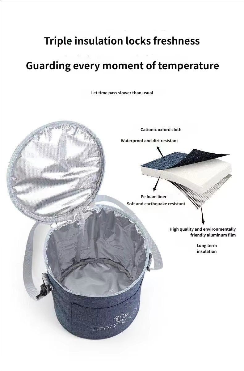 Custom Waterproof Oxford Leakproof Soft Insulation Cooler Backpack Large Capacity Insulated Double-Layer Outdoor Picnic Ice B - product detail