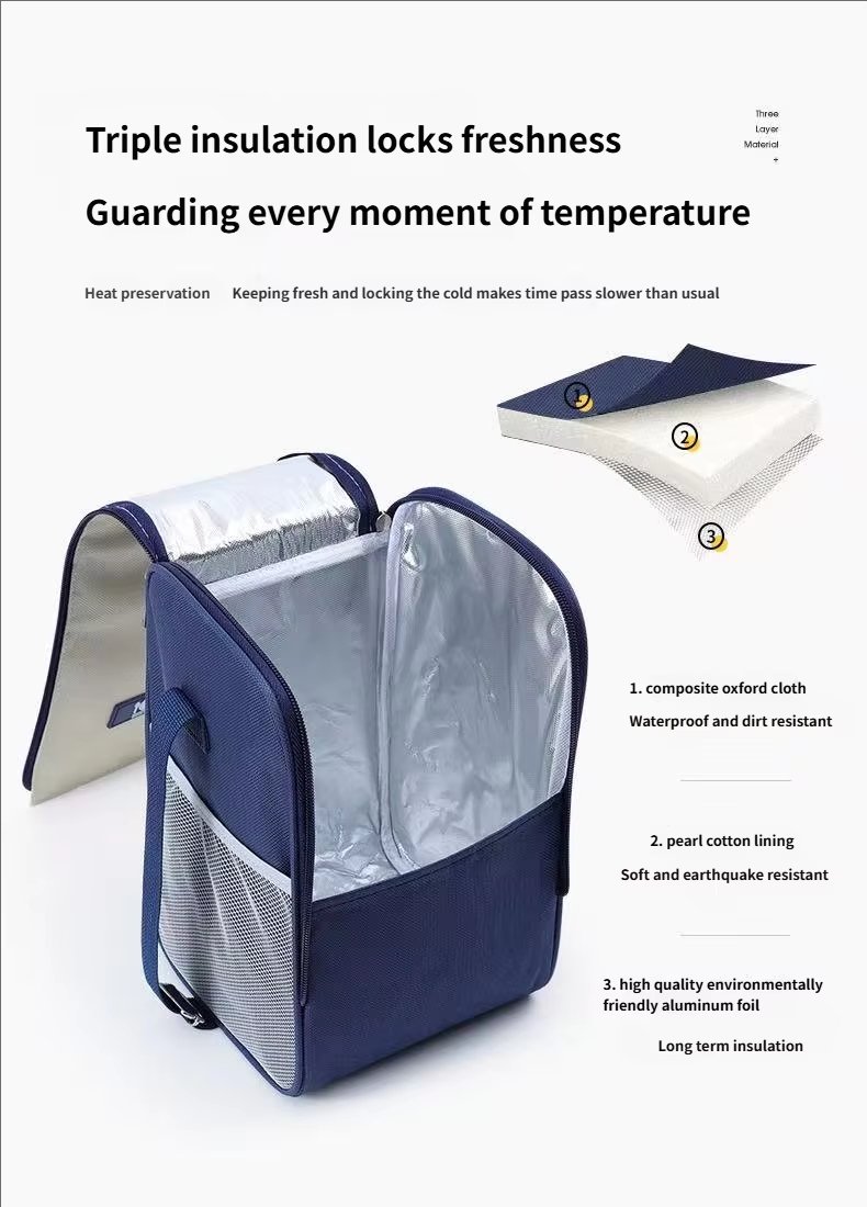 Outdoor Camping Large Capacity Ice Cooler Bags Tote for Picnic Food Storage Waterproof Thermal Insulation Bento Lunch - product detail
