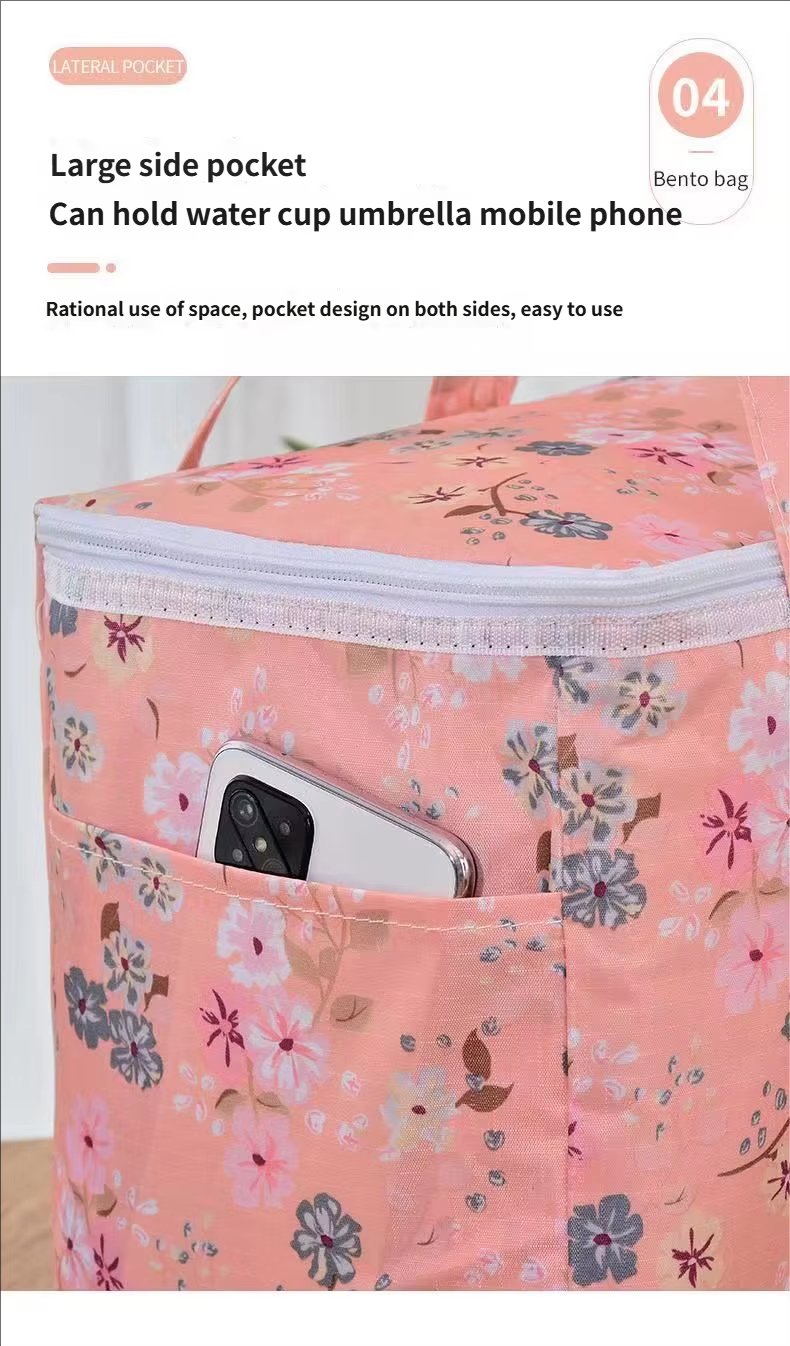 Large Capacity Portable Waterproof Reusable Insulated Shopping Tote Bags Thermal Food Picnic Cooler Pouch Lunch Bag with - product detail