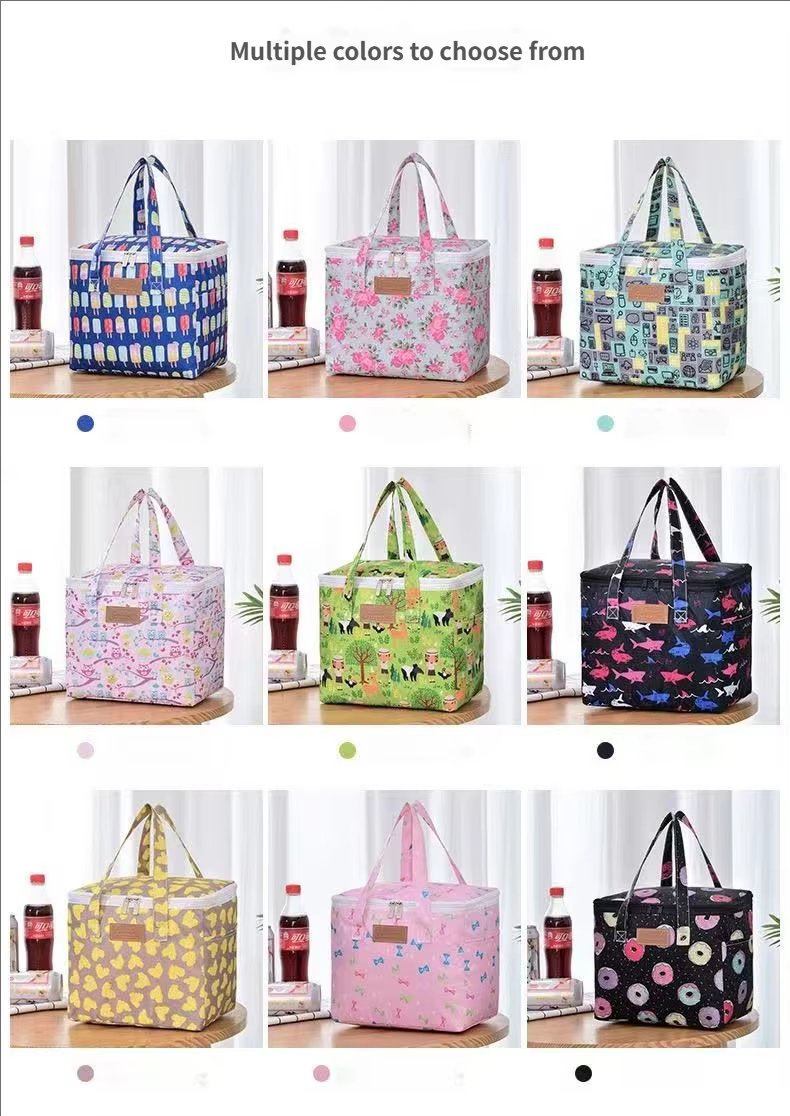 Large Capacity Portable Waterproof Reusable Insulated Shopping Tote Bags Thermal Food Picnic Cooler Pouch Lunch Bag with - product detail