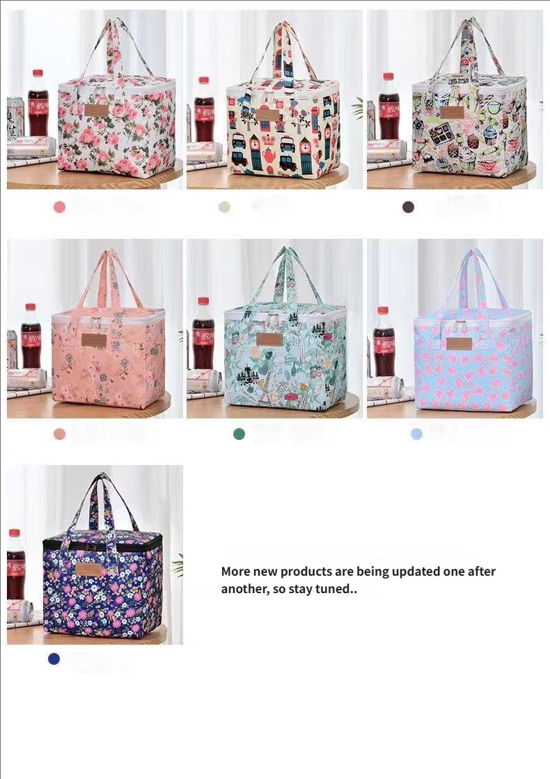 Large Capacity Portable Waterproof Reusable Insulated Shopping Tote Bags Thermal Food Picnic Cooler Pouch Lunch Bag with - product detail