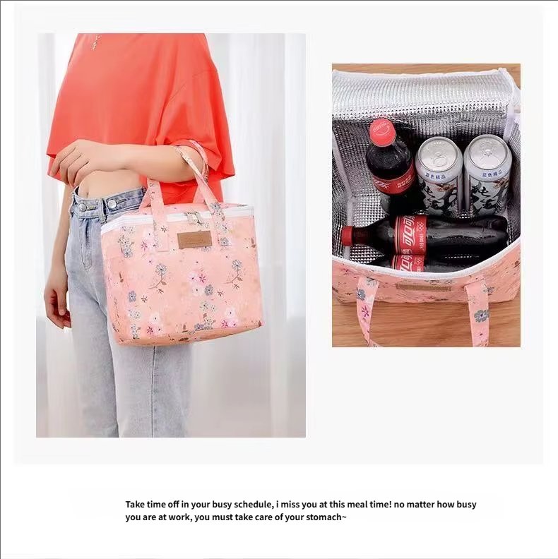 Large Capacity Portable Waterproof Reusable Insulated Shopping Tote Bags Thermal Food Picnic Cooler Pouch Lunch Bag with - product detail