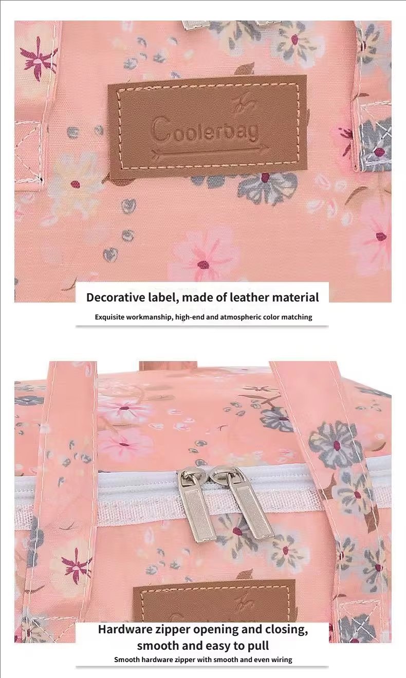 Large Capacity Portable Waterproof Reusable Insulated Shopping Tote Bags Thermal Food Picnic Cooler Pouch Lunch Bag with - product detail