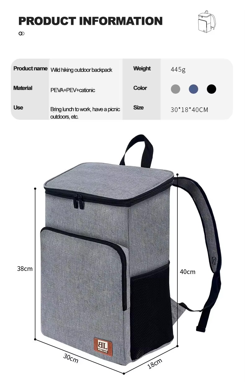Cooler Backpack for Beverage, Snack, and Fruit Storage product detail