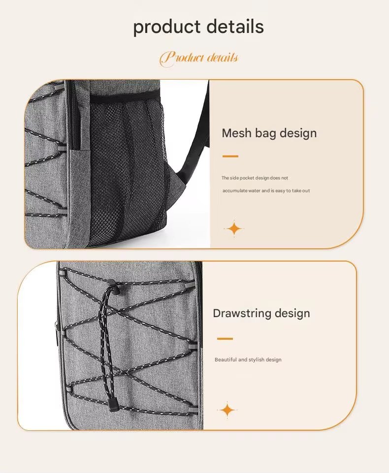 Foldable Insulated Food Delivery Bag Backpack Waterproof and Pizza Food Delivery Proof Thermal Beach Cooler - product detail
