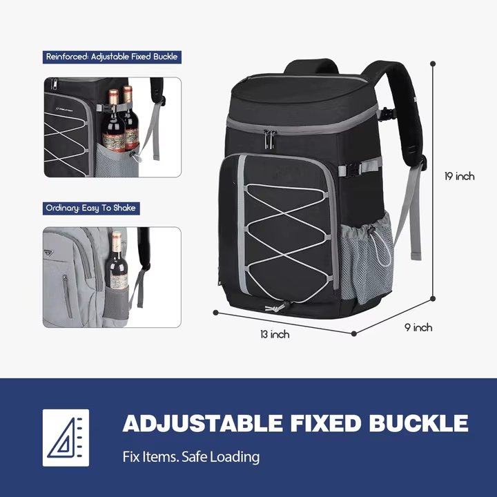 Multifunctional Leakproof Picnic Insulated Backpack Lunch Beer Wine Cooler Bag for Travel Camping Hiking - product detail