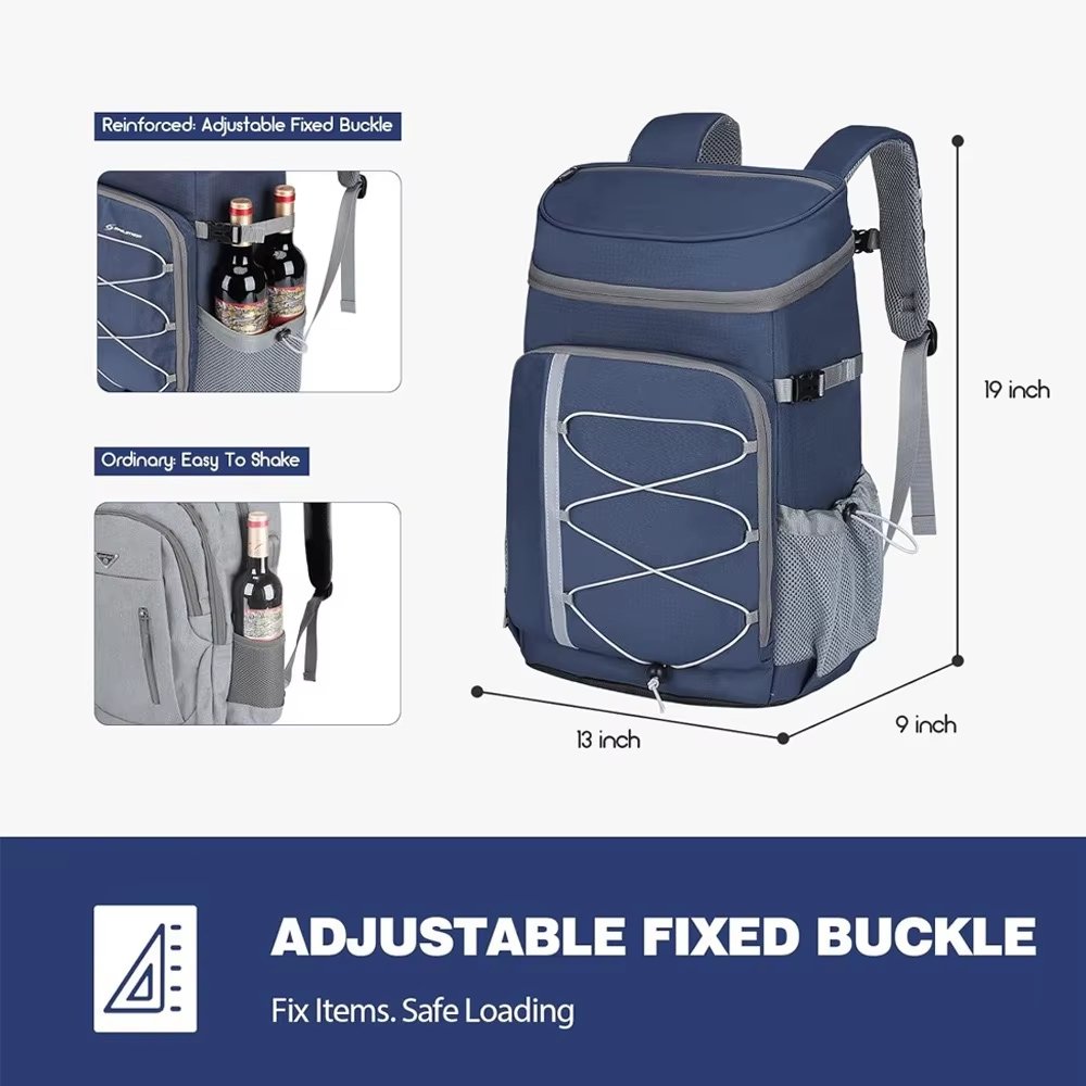 Multifunctional Leakproof Picnic Insulated Backpack Lunch Beer Wine Cooler Bag for Travel Camping Hiking - product detail