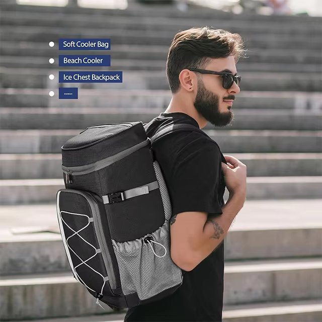 Multifunctional Leakproof Picnic Insulated Backpack Lunch Beer Wine Cooler Bag for Travel Camping Hiking - product detail