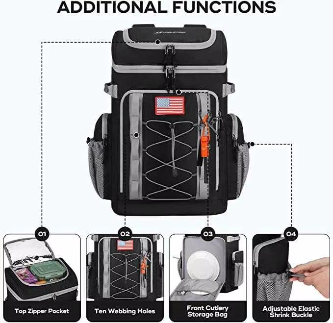 Multifunctional Large Capacity Tactical Cooler BackpackThermal Soft Lunch Ice Bag Picnic Insulated Backpacks for Camping Hiki - product detail