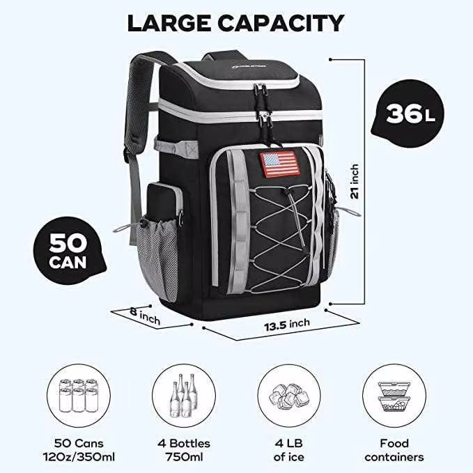 Multifunctional Large Capacity Tactical Cooler BackpackThermal Soft Lunch Ice Bag Picnic Insulated Backpacks for Camping Hiki - product detail