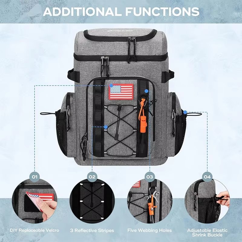 Multifunctional Large Capacity Tactical Cooler BackpackThermal Soft Lunch Ice Bag Picnic Insulated Backpacks for Camping Hiki - product detail