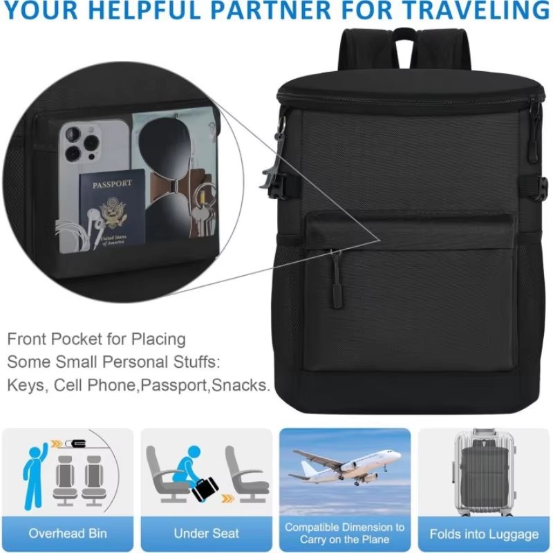 Customize Lunch Box Women Office Picnic Beach Foil Thermal Insulated Cooler Bag with Adjustable Shoulder Strap - product detail
