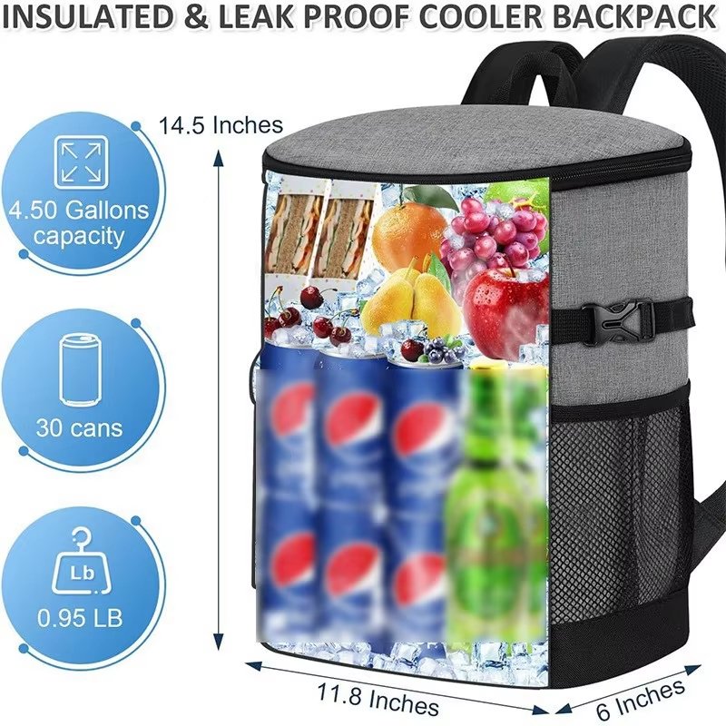 Customize Lunch Box Women Office Picnic Beach Foil Thermal Insulated Cooler Bag with Adjustable Shoulder Strap - product detail