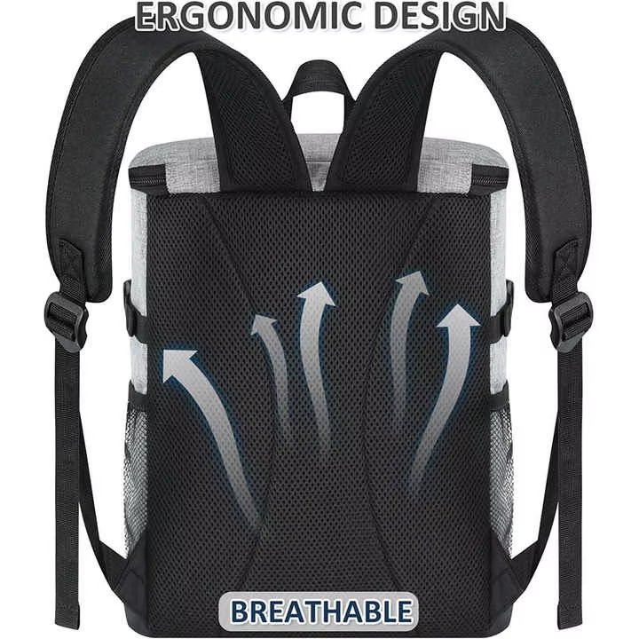 Customize Lunch Box Women Office Picnic Beach Foil Thermal Insulated Cooler Bag with Adjustable Shoulder Strap - product detail