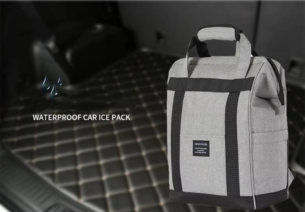 In Stock Round Insulated Lunch Cooler Bag Box Large Capacity Simple Cylinder Shape Bento Outdoor Camping Picnic - product detail