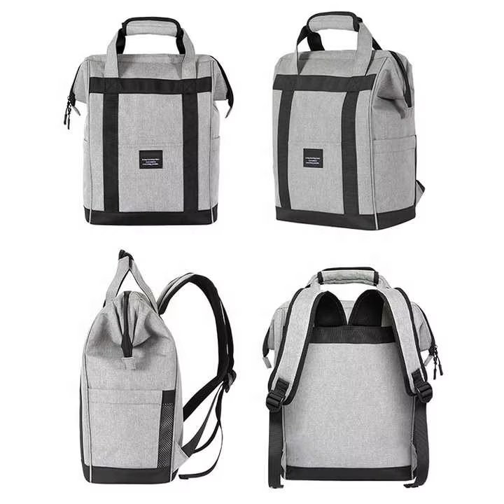 In Stock Round Insulated Lunch Cooler Bag Box Large Capacity Simple Cylinder Shape Bento Outdoor Camping Picnic - product detail
