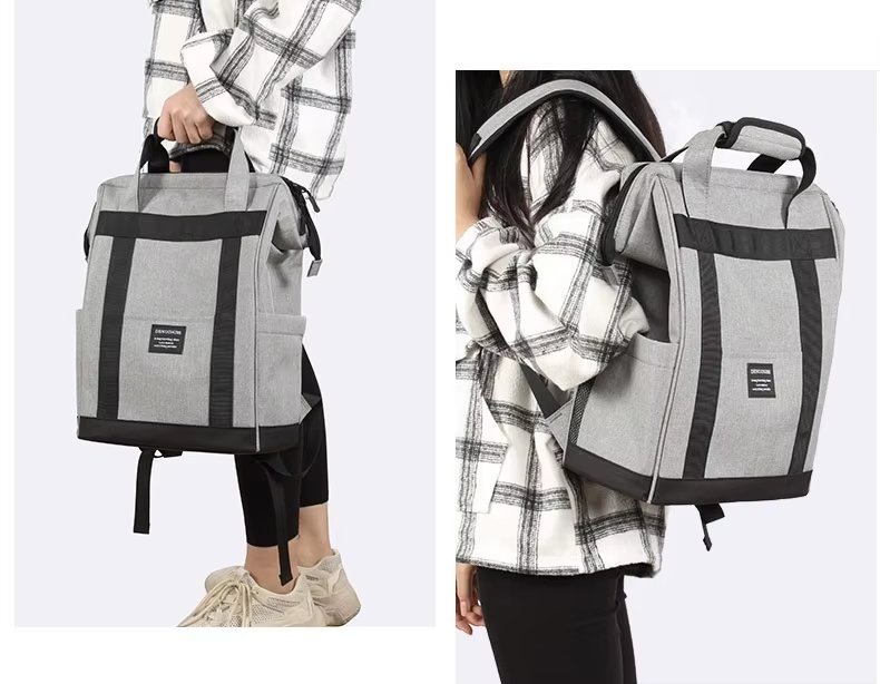 In Stock Round Insulated Lunch Cooler Bag Box Large Capacity Simple Cylinder Shape Bento Outdoor Camping Picnic - product detail